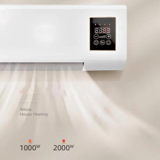 SAWON (16 YEAR WARRANTY) Indoor Wall Heater 1500W - Quiet Operation, 8H Timer, Air Conditioner Function, Perfect for Bedroom & Home Heating & Cooling Compact & Stylish