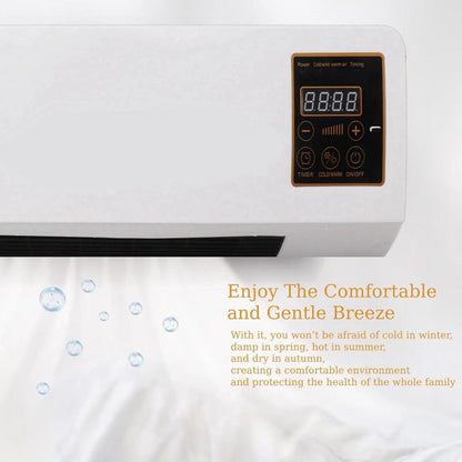 SAWON (16 YEAR  WARRANTY) Indoor Wall  Heater 1500W - Quiet Operation, 8H Timer, Air Conditioner Function, Perfect for Bedroom & Home Heating & Cooling Compact & Stylish