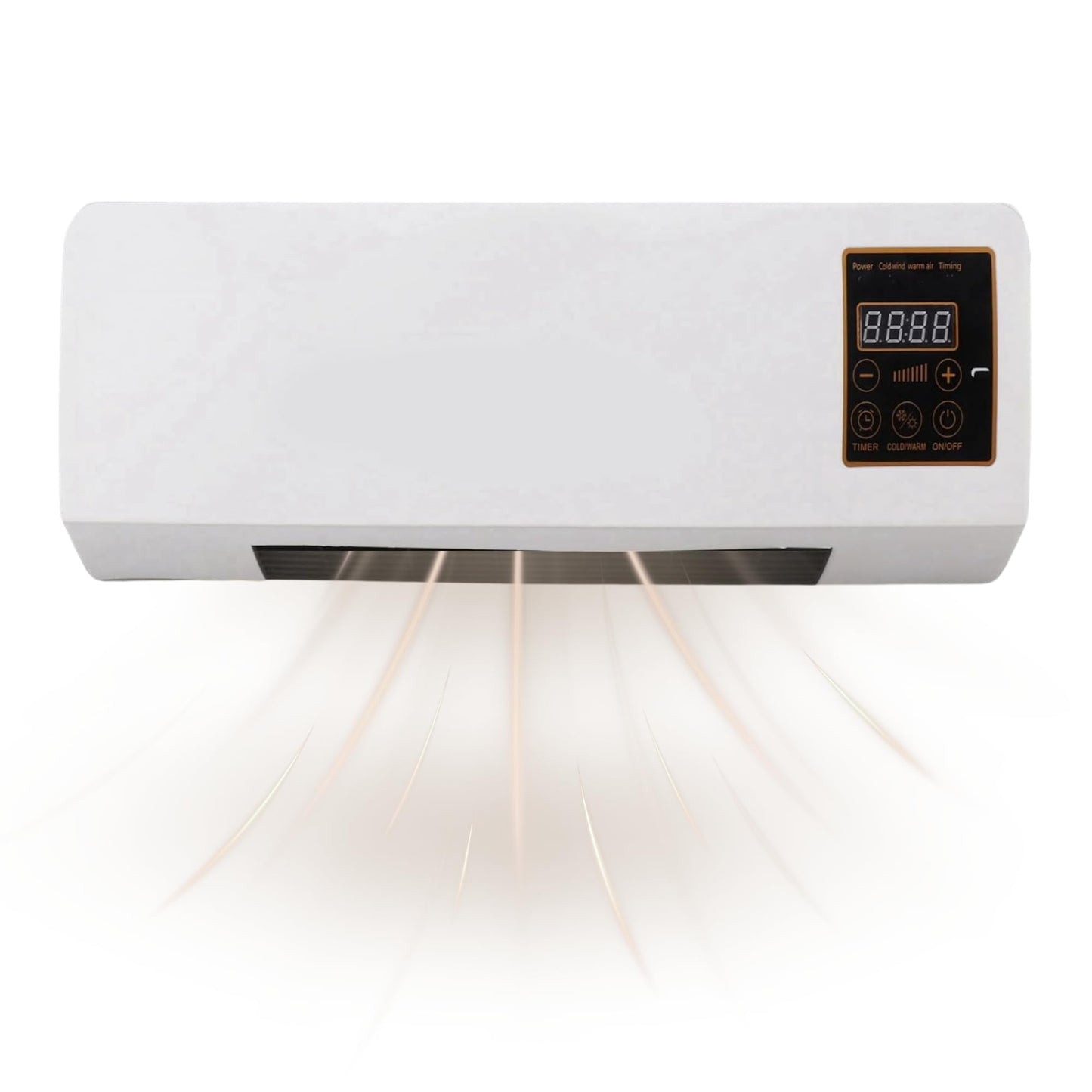 SAWON (16 YEAR  WARRANTY) Indoor Wall  Heater 1500W - Quiet Operation, 8H Timer, Air Conditioner Function, Perfect for Bedroom & Home Heating & Cooling Compact & Stylish