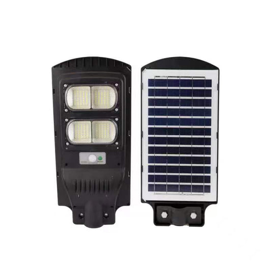 Solar Energy AIO 60W Solar Street Light | Double Window Design | Automatic On/Off & Motion Sensor Waterproof LED Lamp for Outdoor, Home & Security Use (Cool White)