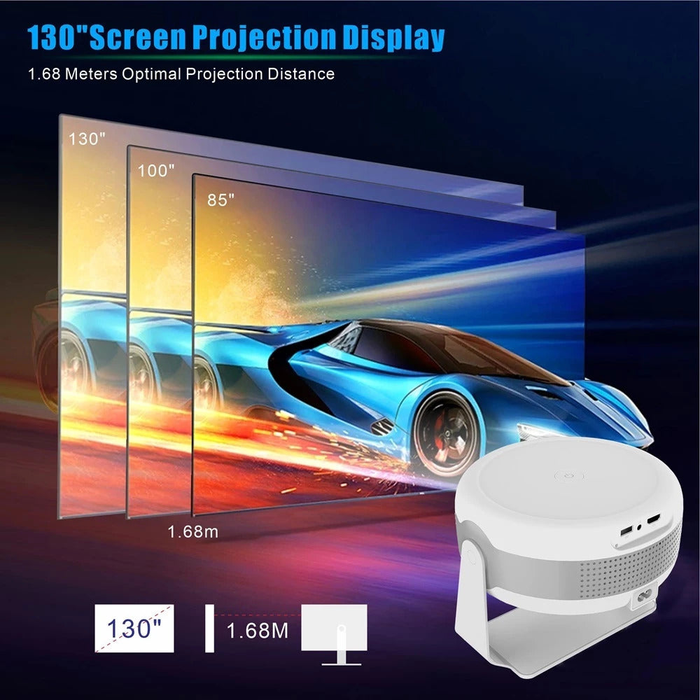 Tripsky Android proyektor T269 pro WiFi dual-band 320 Ansl Smart Projector Hi-Fi speaker Android 12.0 Portable 130-inch large screen